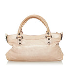 Balenciaga Motocross Classic First Lambskin Leather Satchel (SHG-33550)