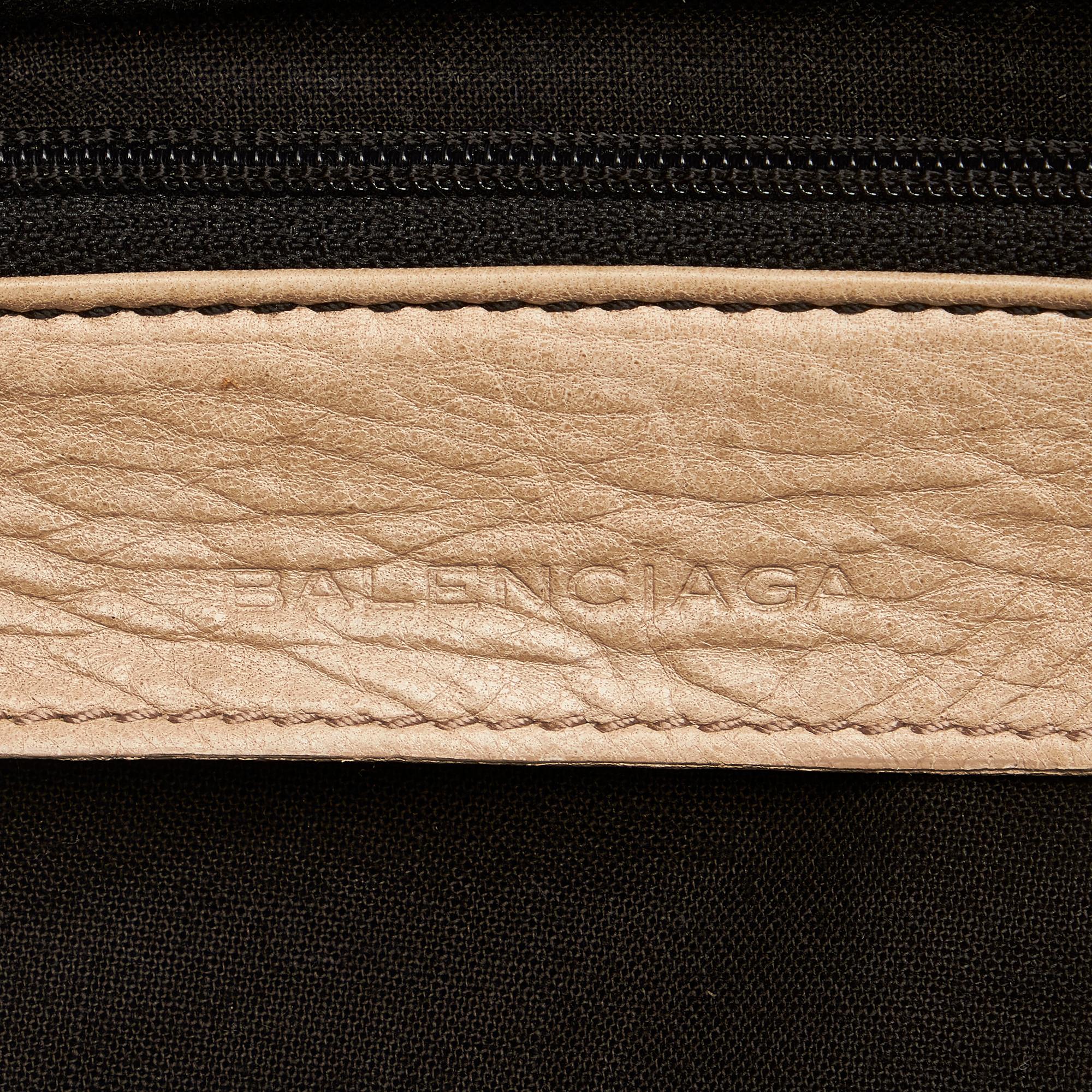 Balenciaga Motocross Classic First Lambskin Leather Satchel (SHG-34047)