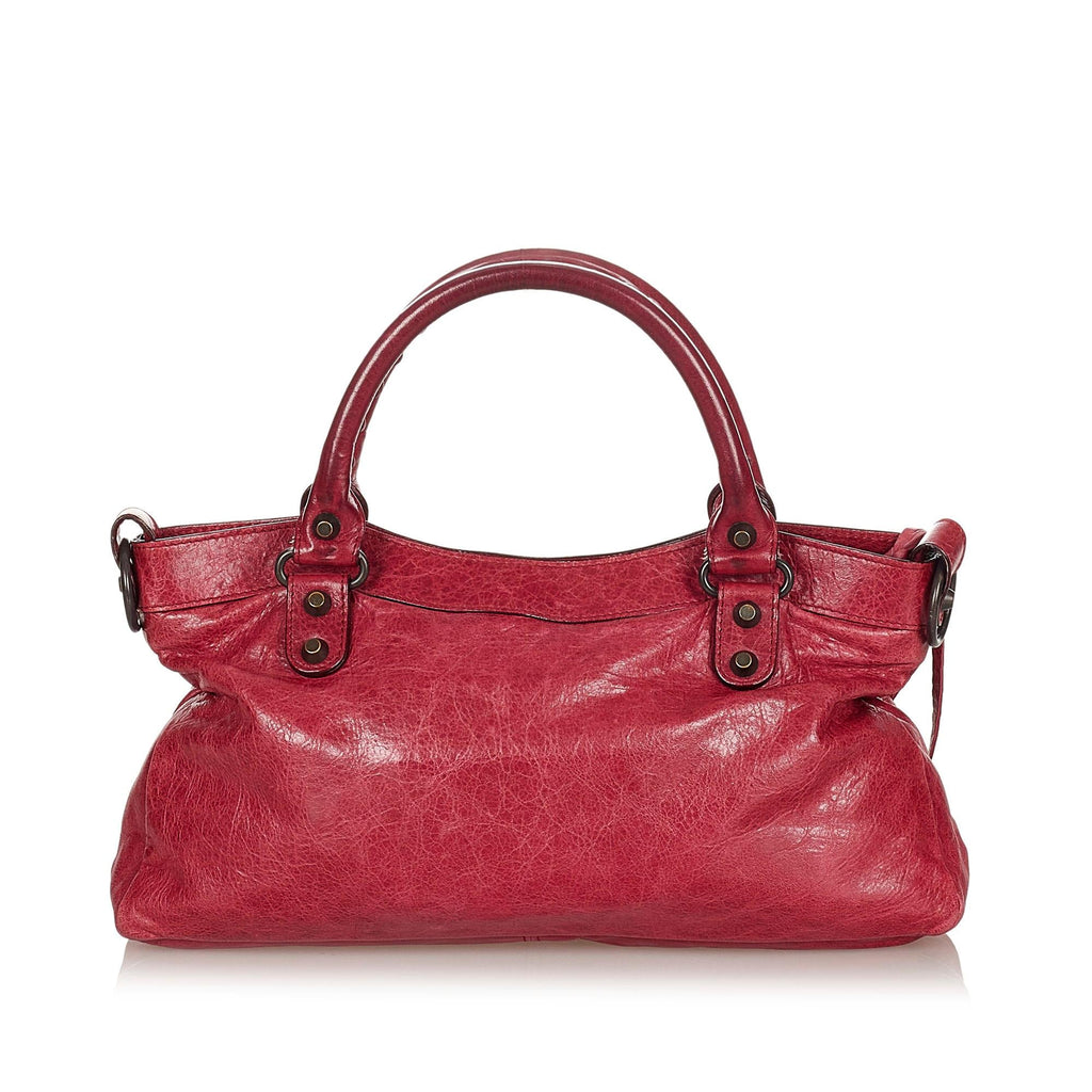 Balenciaga Motocross Classic First Leather Satchel (SHG-22045)