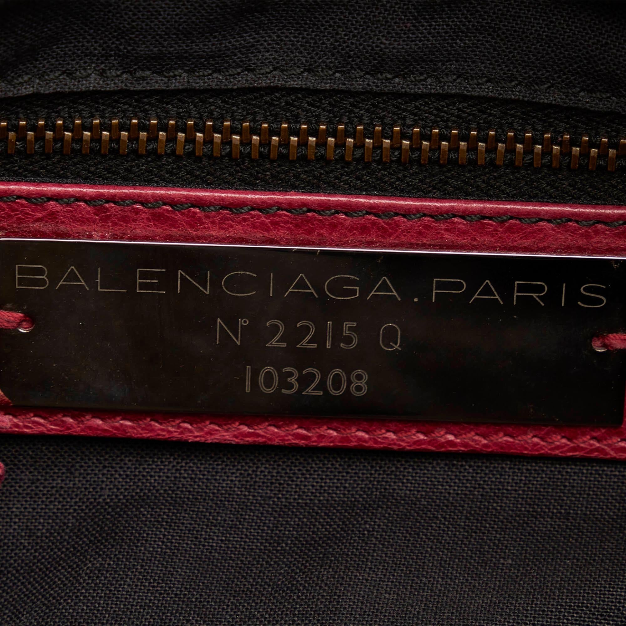 Balenciaga Motocross Classic First Leather Satchel (SHG-22045)