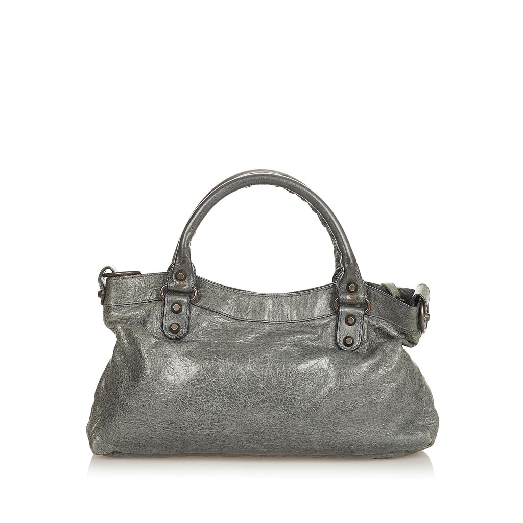 Balenciaga Motocross Classic First Leather Satchel (SHG-26212)