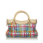 Balenciaga Motocross Classic First Woven Leather Satchel (SHG-29054)