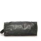 Balenciaga Motocross Classic Part Time Lambskin Leather Satchel (SHG-27855)