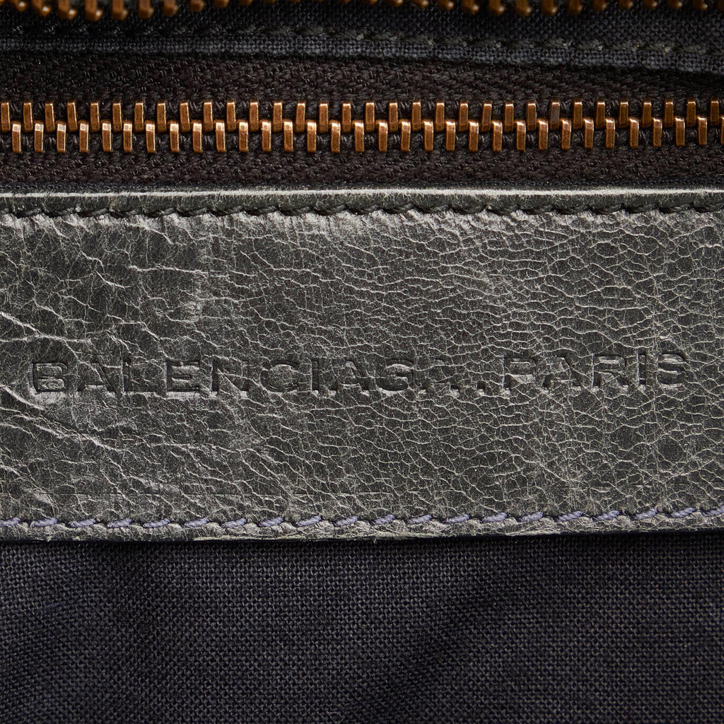 Balenciaga Motocross Classic Part Time Lambskin Leather Satchel (SHG-27855)