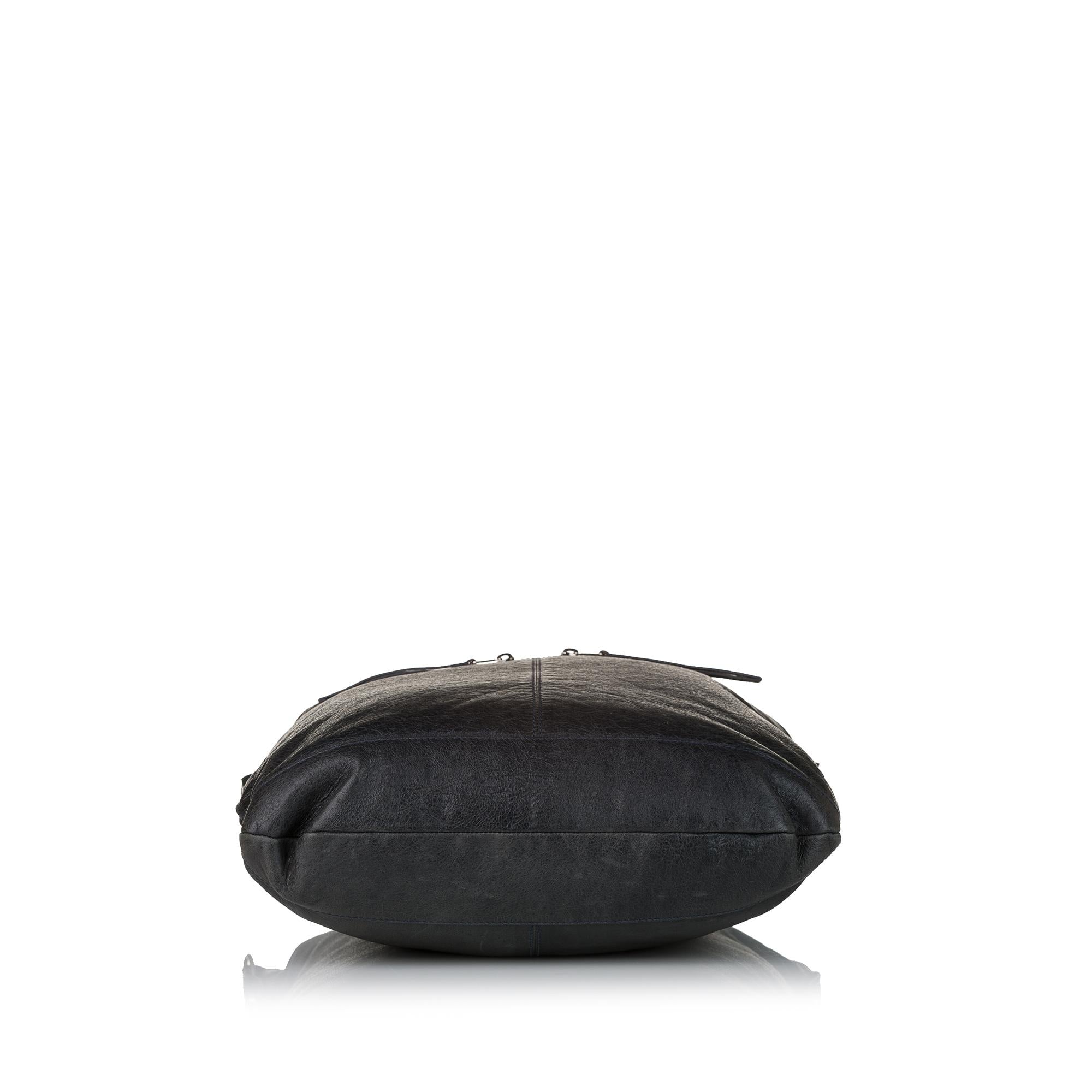 Balenciaga Motocross Classic Square Leather Satchel (SHG-32702)