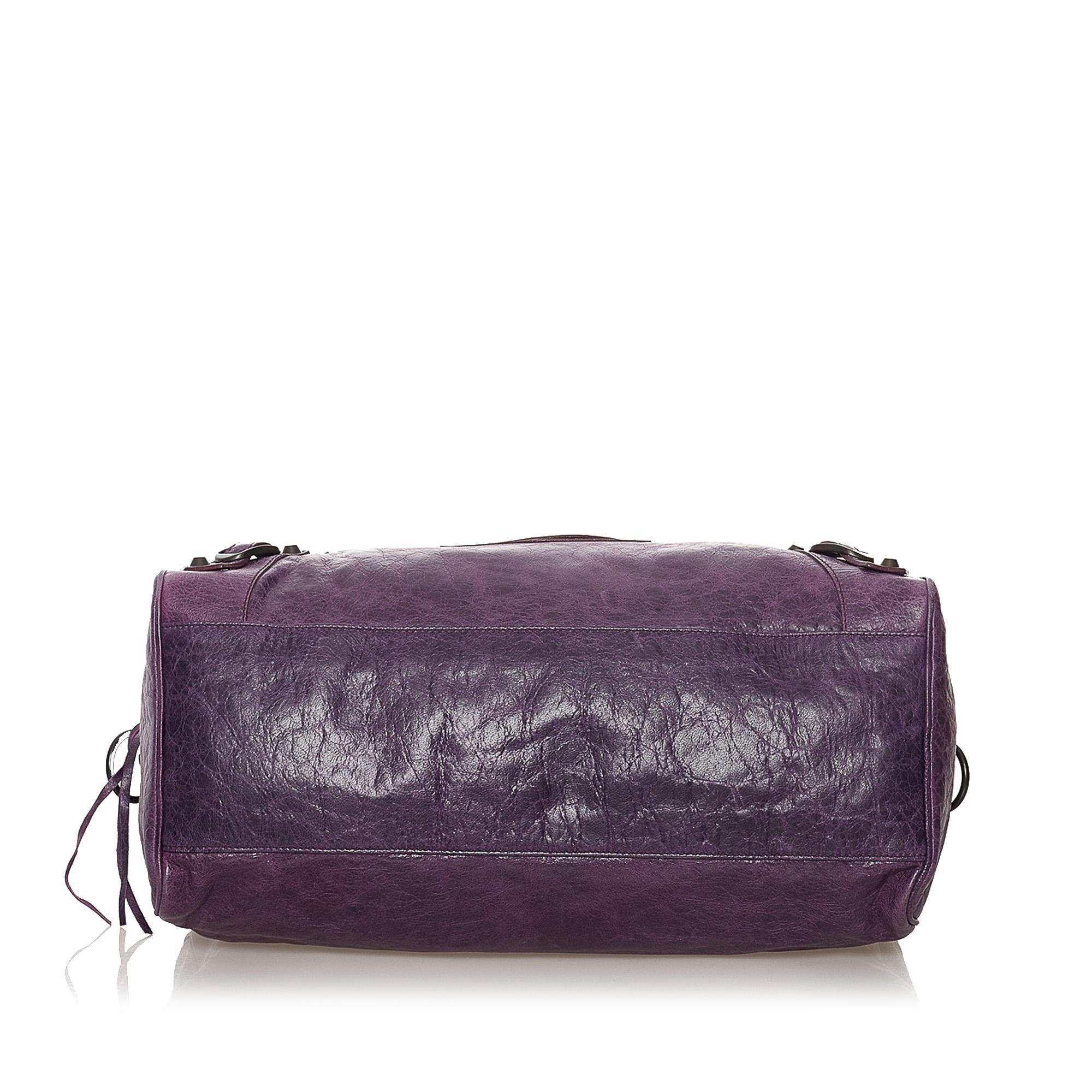 Balenciaga Motocross Classic Twiggy Leather Satchel (SHG-32992)
