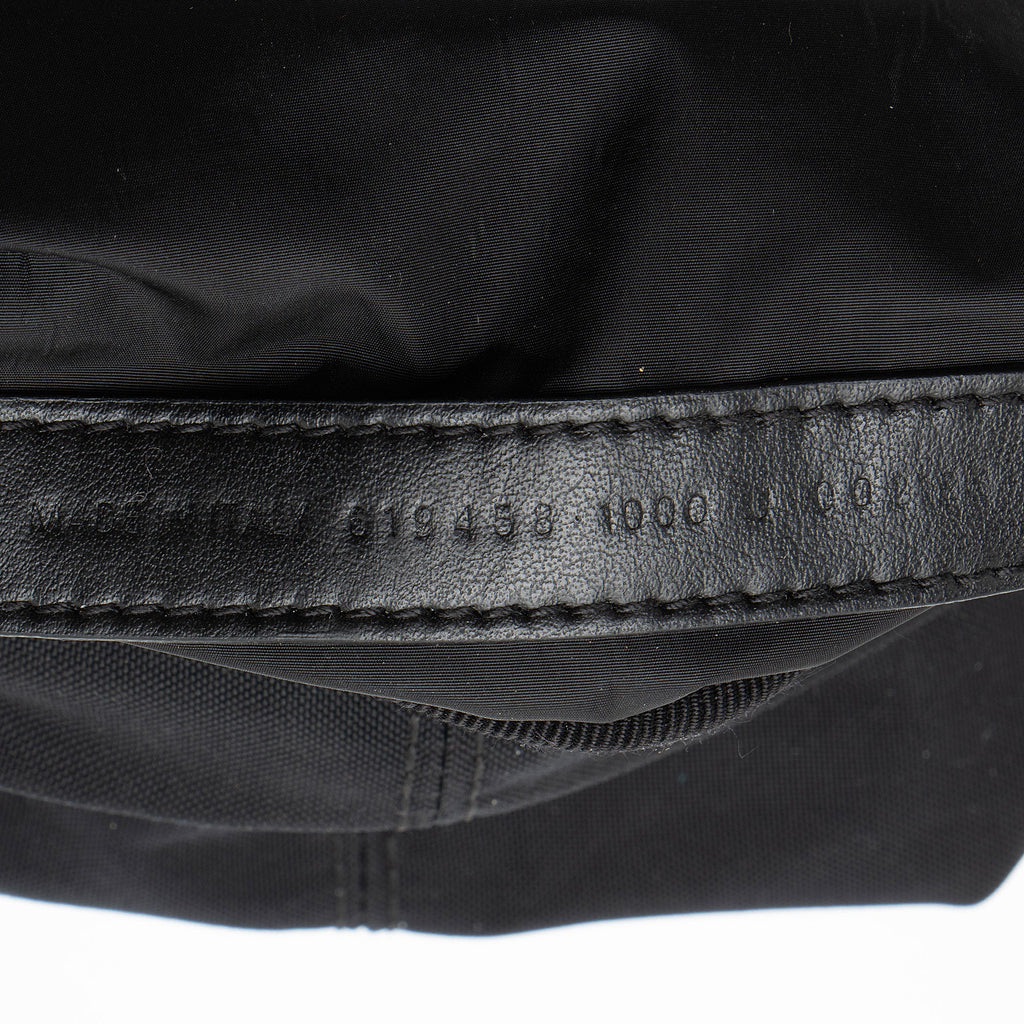 Balenciaga Recycled Nylon Logo Wheel XS Bucket Bag