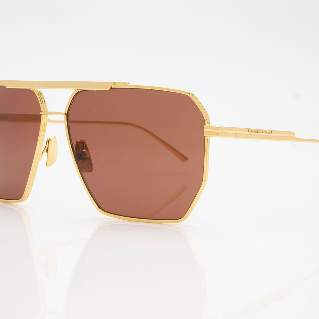 Bottega Veneta Angular Aviator Sunglasses (SHF-hCvvAD)