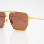 Bottega Veneta Angular Aviator Sunglasses (SHF-hCvvAD)