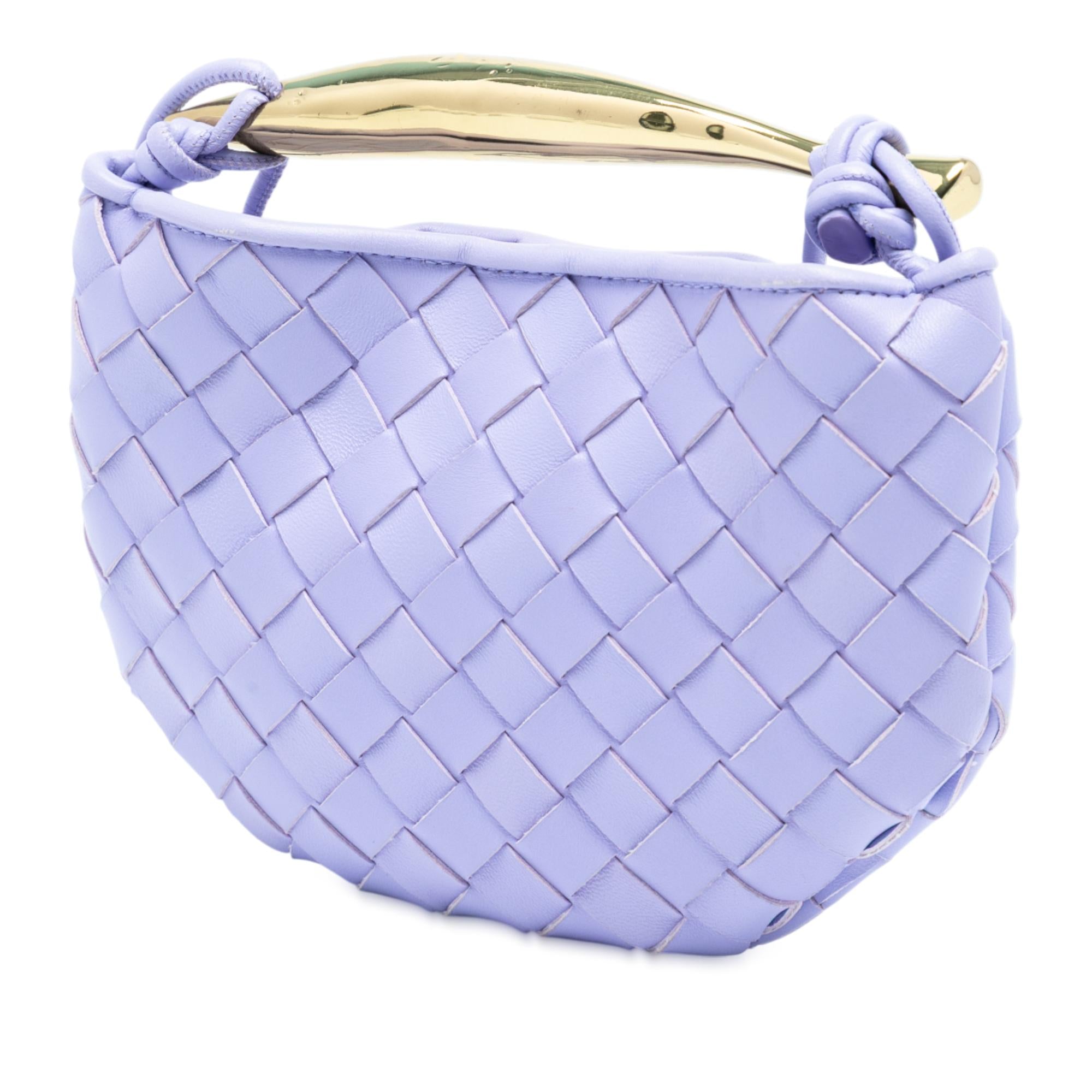 Bottega Veneta Baby Lambskin Intrecciato Sardine