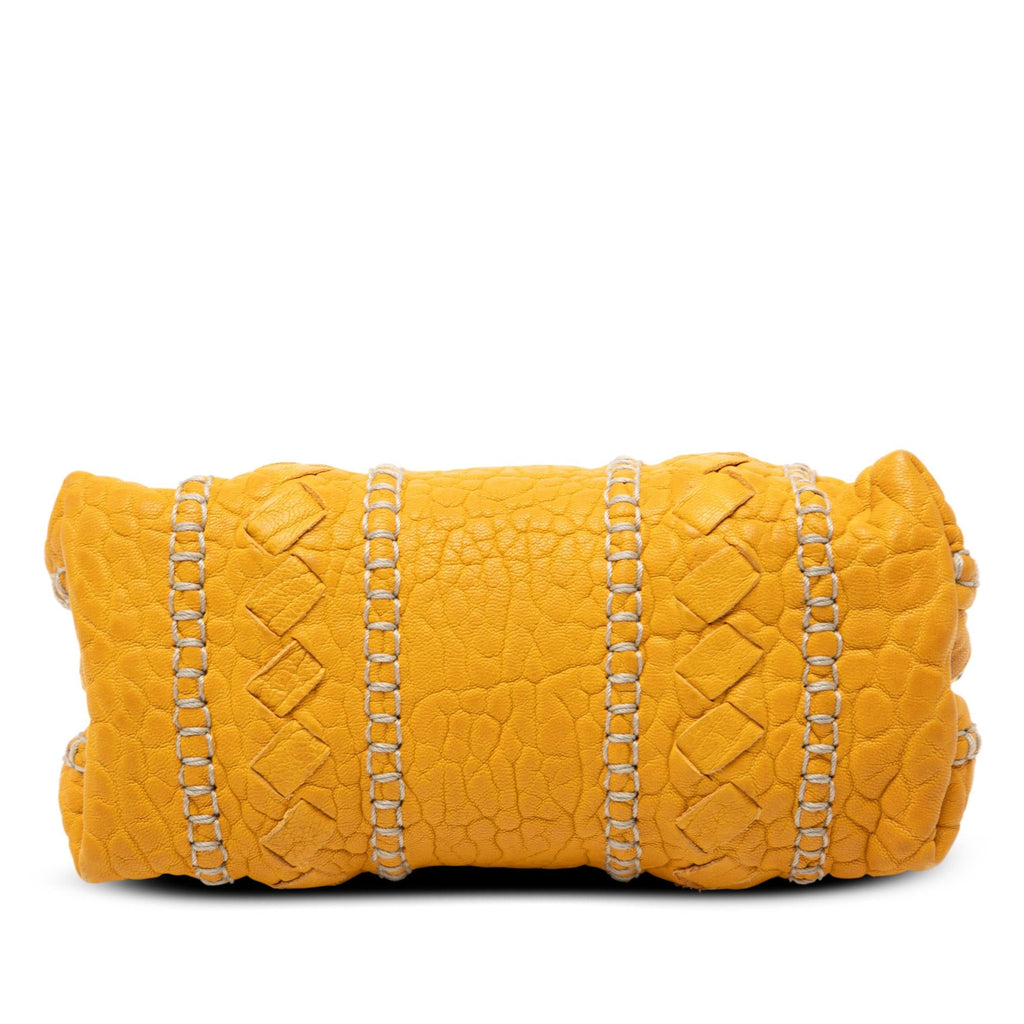 Bottega Veneta Embossed Leather Stitched Cosmetic Pouch