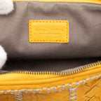 Bottega Veneta Embossed Leather Stitched Cosmetic Pouch