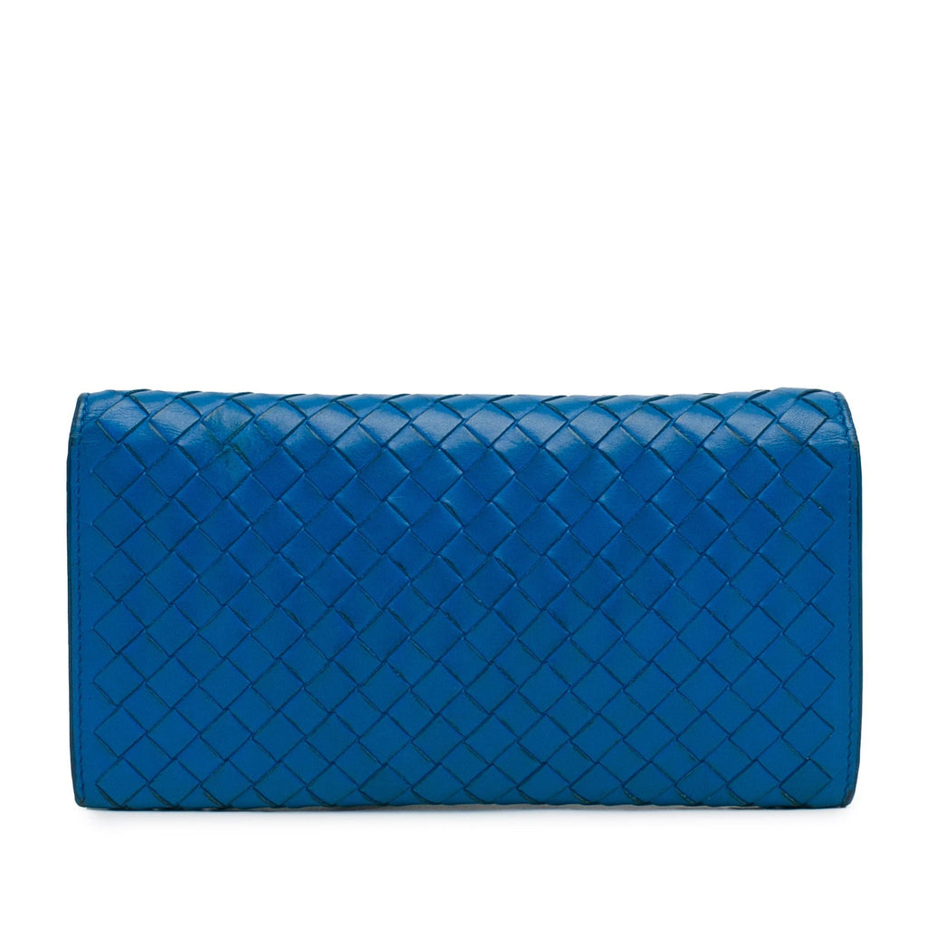 Bottega Veneta Intrecciato Continental Flap Wallet (SHG-dOT95j)