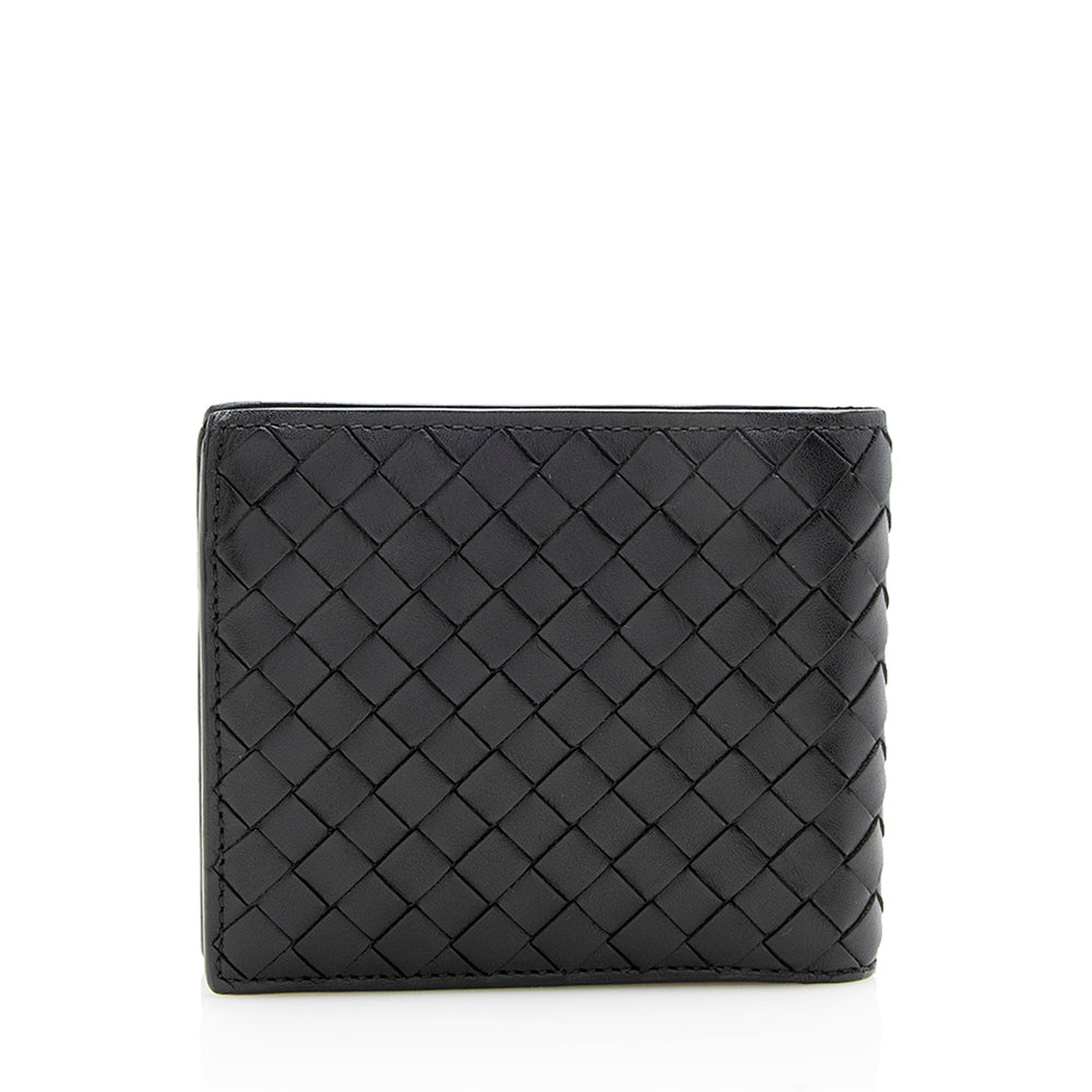 Bottega Veneta Intrecciato Leather Bi-Fold Wallet - FINAL SALE (SHF-12060)