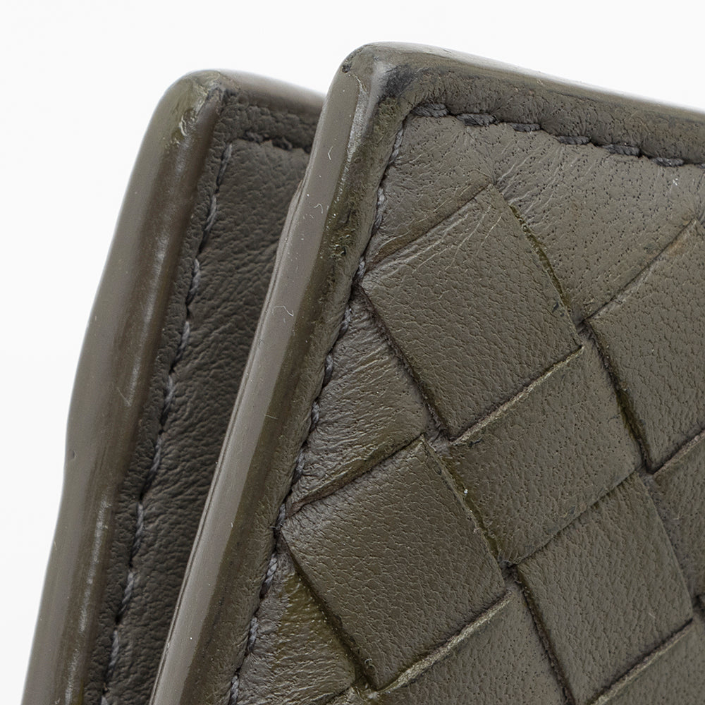 Bottega Veneta Intrecciato Leather Bi-Fold Wallet (SHF-20930)