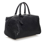 Bottega Veneta Intrecciato Leather Boston Bag (SHG-32408)