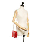 Bottega Veneta Intrecciato Leather Chain Crossbody Bag (SHG-27402)