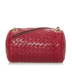 Bottega Veneta Intrecciato Leather Chain Crossbody Bag (SHG-28133)