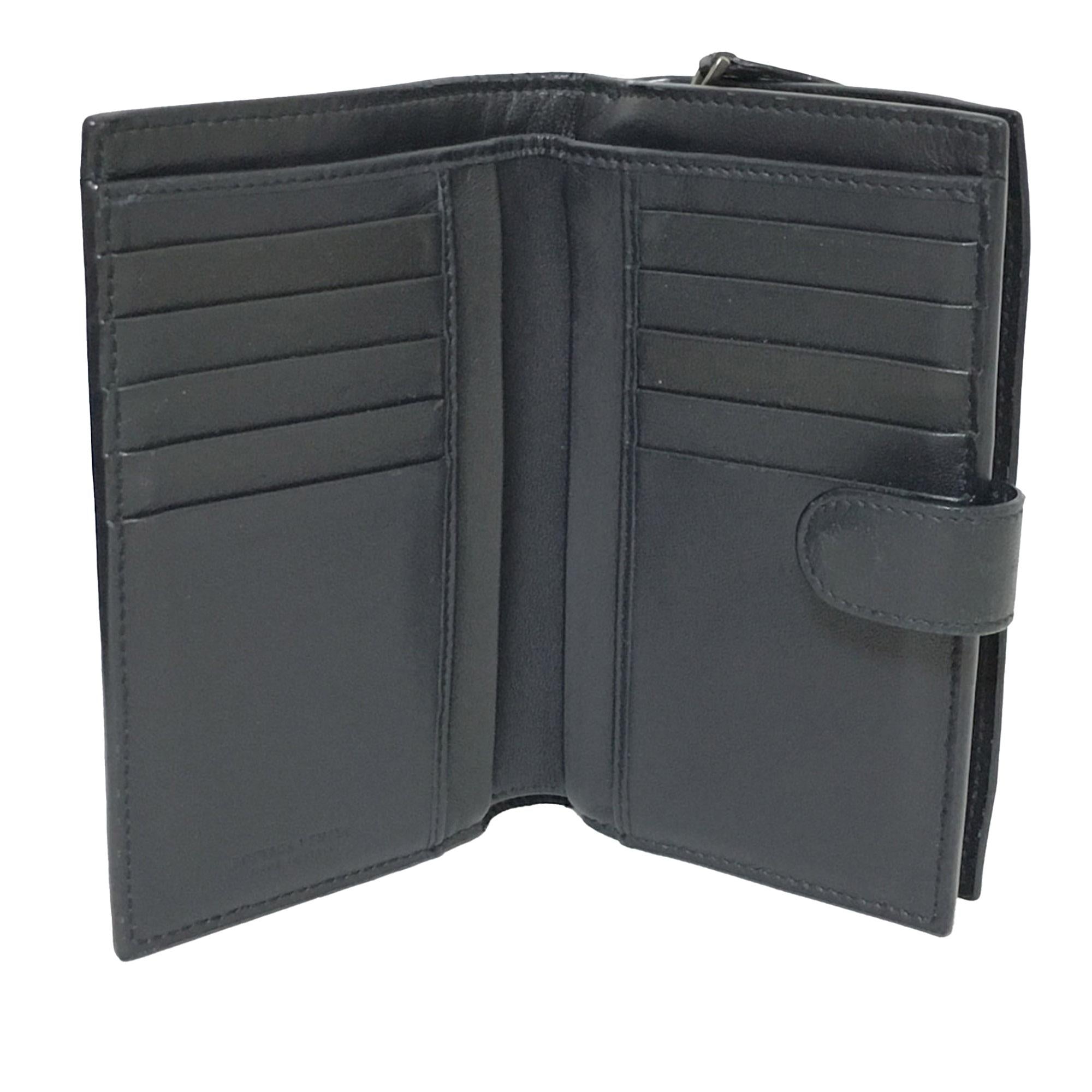 Bottega Veneta Intrecciato Leather Compact Wallet (SHG-vqn4YW)