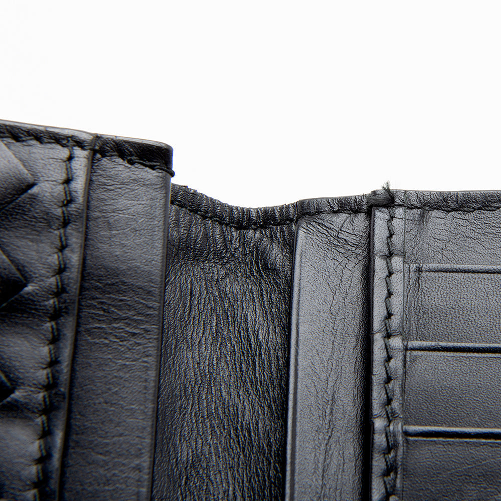 Bottega Veneta Intrecciato Leather Continental Wallet - FINAL SALE (SHF-12059)