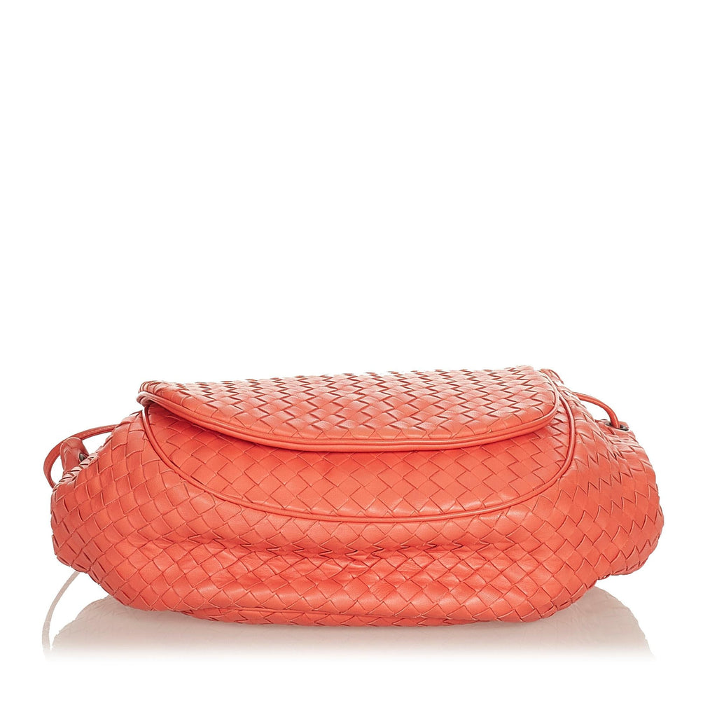 Bottega Veneta Intrecciato Leather Crossbody Bag (SHG-27146)