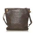 Bottega Veneta Intrecciato Leather Crossbody Bag (SHG-27382)