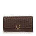 Bottega Veneta Intrecciato Leather Long Wallet (SHG-25197)