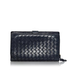 Bottega Veneta Intrecciato Leather Long Wallet (SHG-34987)