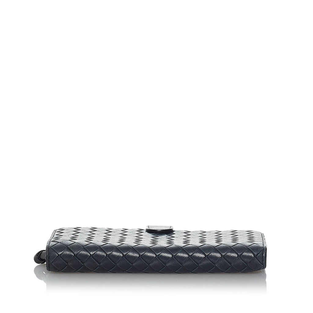 Bottega Veneta Intrecciato Leather Long Wallet (SHG-34987)
