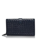 Bottega Veneta Intrecciato Leather Long Wallet (SHG-34987)