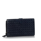 Bottega Veneta Intrecciato Leather Long Wallet (SHG-34987)