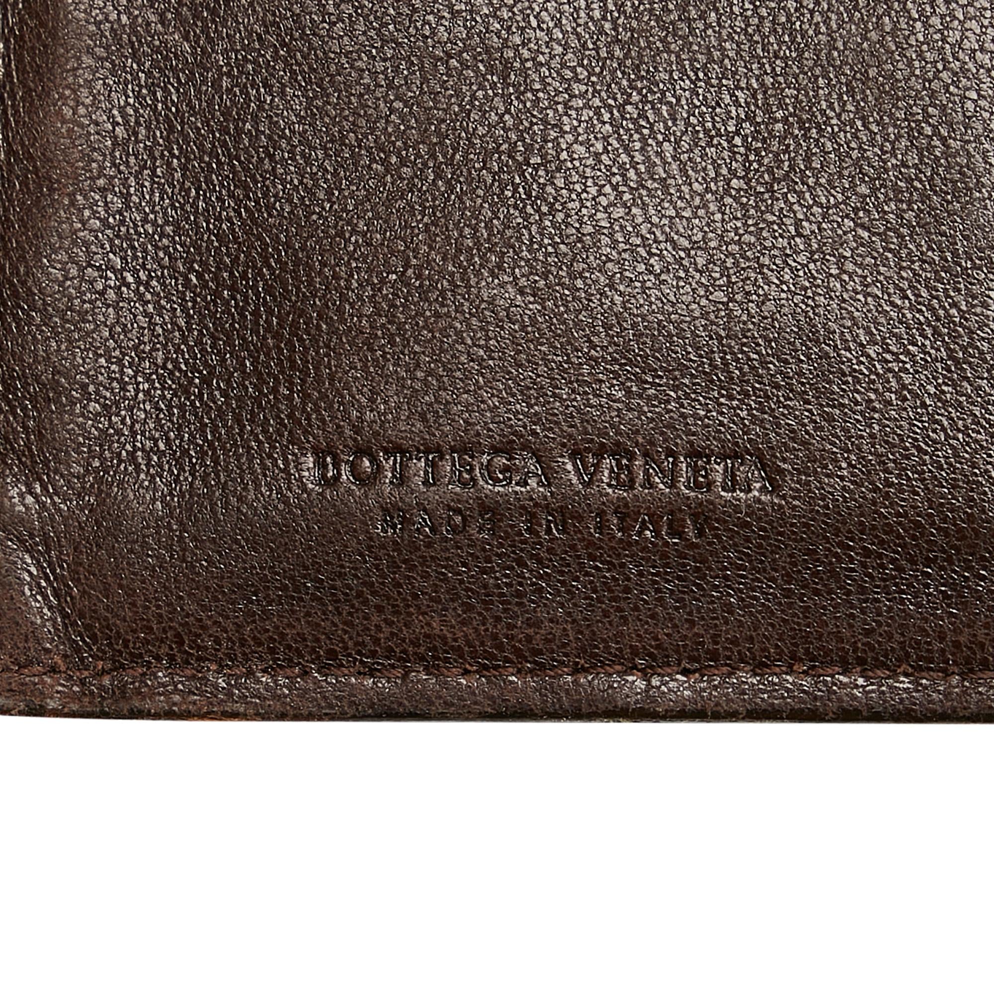 Bottega Veneta Intrecciato Leather Long Wallet (SHG-35975)
