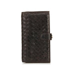 Bottega Veneta Intrecciato Leather Long Wallet (SHG-35975)