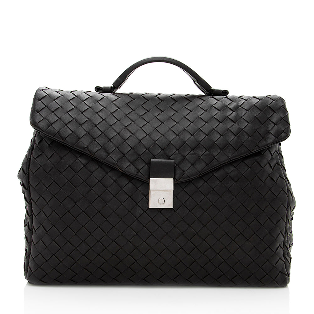 Bottega Veneta Intrecciato Nappa Portfolio Briefcase (SHF-18249)