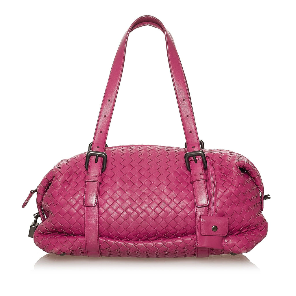 Bottega Veneta Intrecciato Leather Shoulder Bag (SHG-28389)