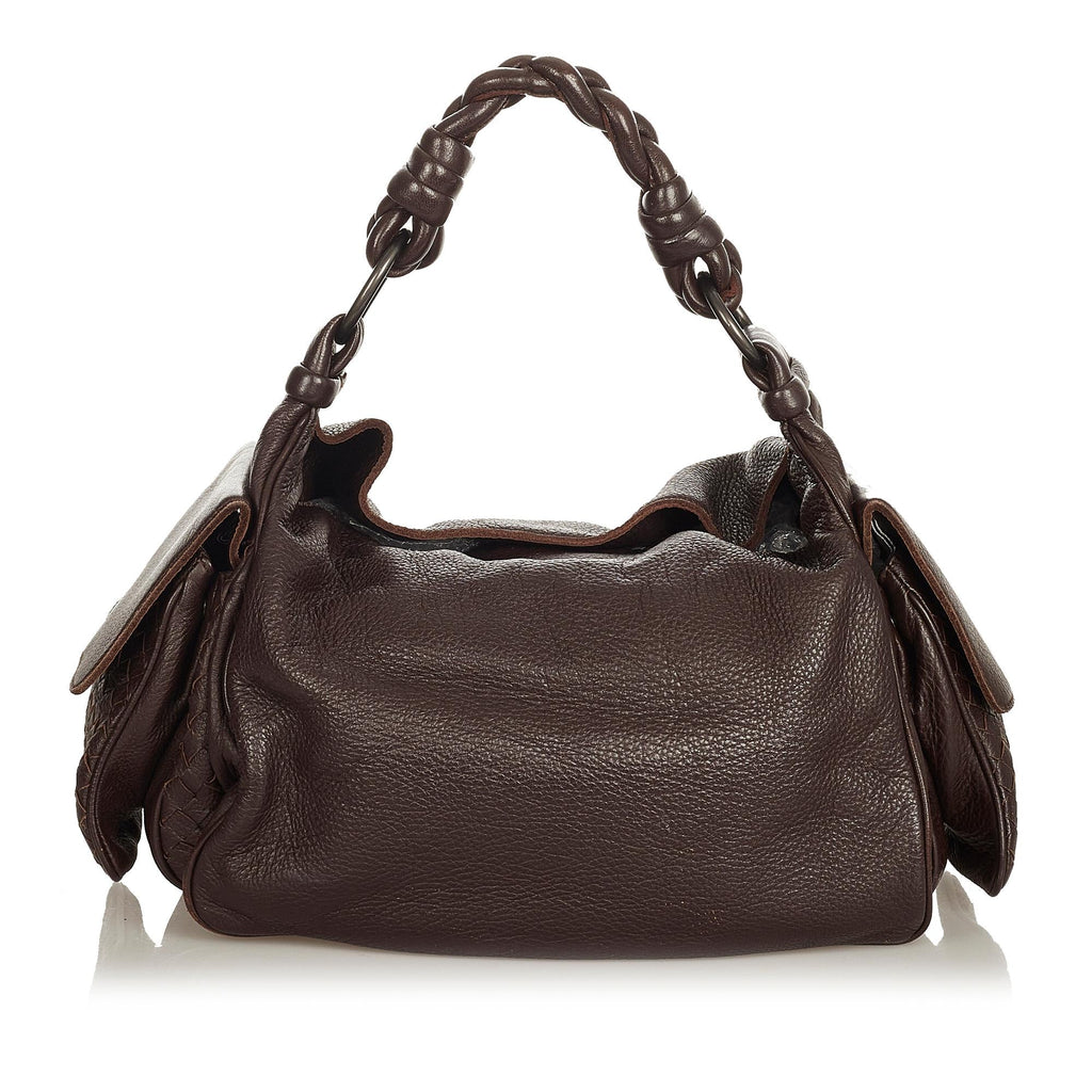 Bottega Veneta Intrecciato Leather Shoulder Bag (SHG-34071)