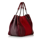 Bottega Veneta Intrecciato Leather Tote Bag (SHG-Xb9o1E)