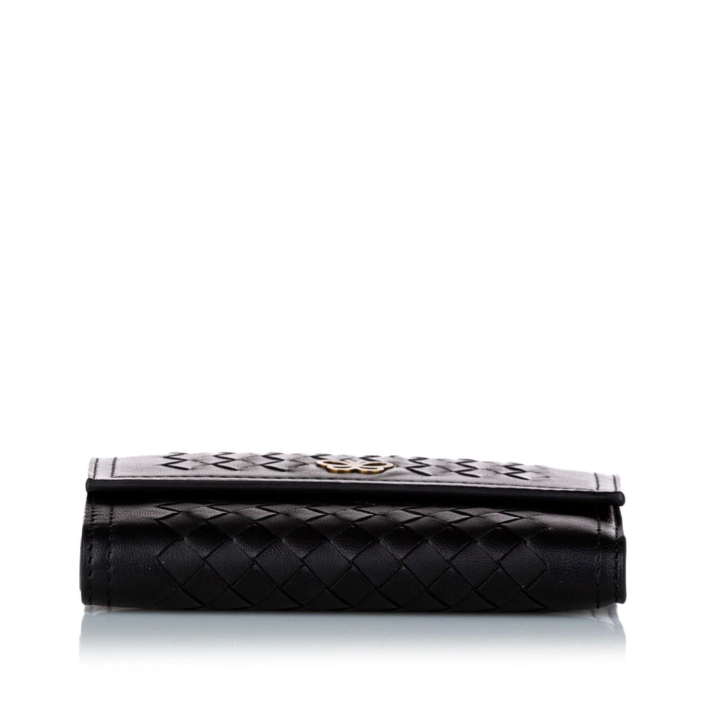 Bottega Veneta Intrecciato Leather Wallet (SHG-dyRJeM)