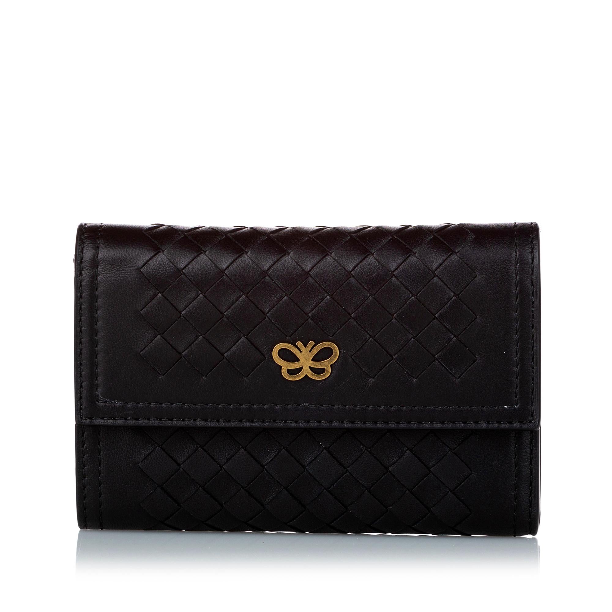 Bottega Veneta Intrecciato Leather Wallet (SHG-dyRJeM)