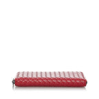 Bottega Veneta Intrecciato Leather Zip Around Wallet (SHG-29738)