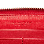 Bottega Veneta Intrecciato Leather Zip Around Wallet (SHG-29738)