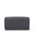 Bottega Veneta Intrecciato Leather Zip Around Wallet (SHG-33297)