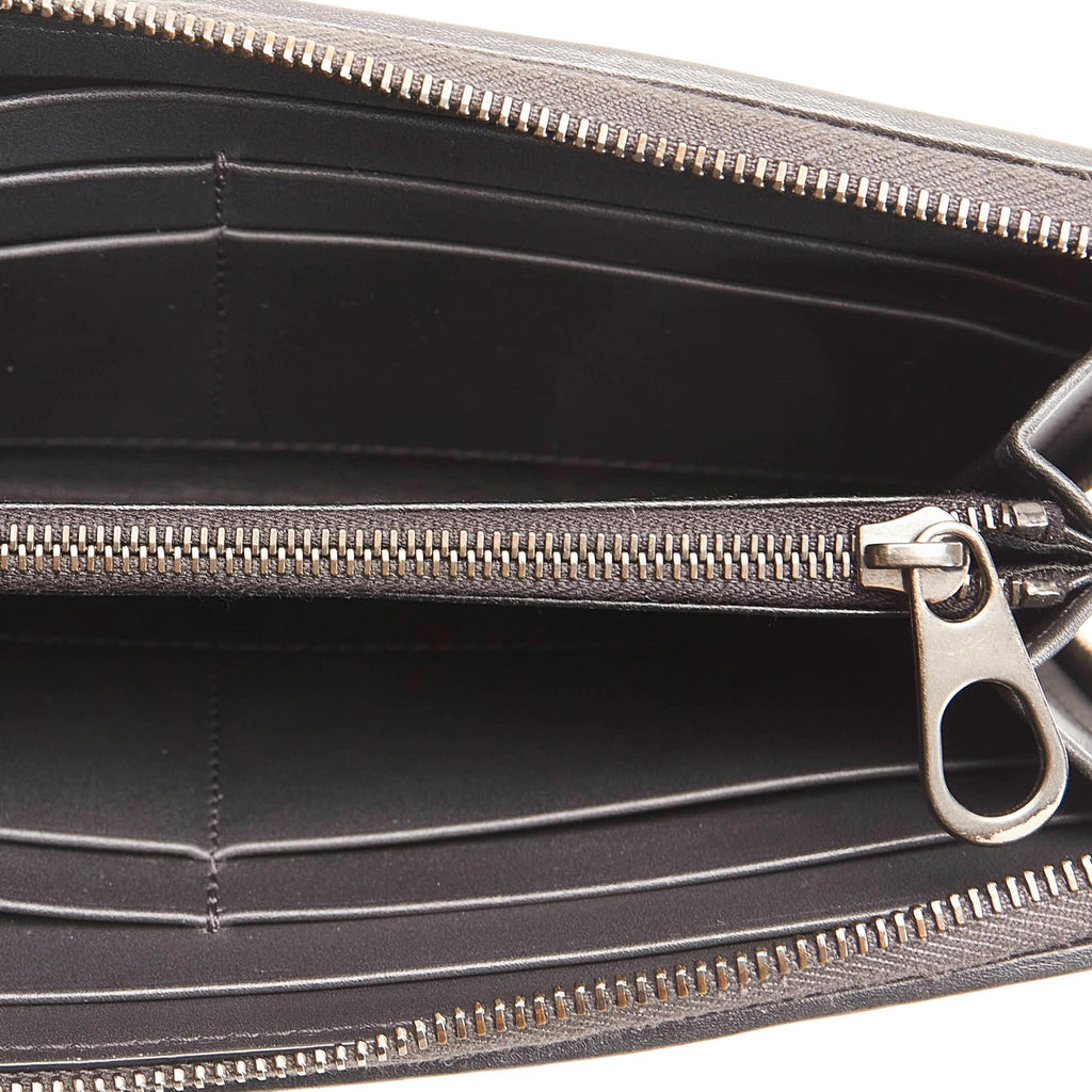 Bottega Veneta Intrecciato Leather Zip Around Wallet (SHG-33297)