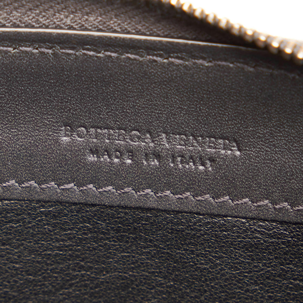 Bottega Veneta Intrecciato Leather Zip Around Wallet (SHG-33297)