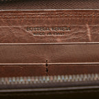 Bottega Veneta Intrecciato Leather Zip Around Wallet (SHG-35750)