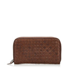 Bottega Veneta Intrecciato Leather Zip Around Wallet (SHG-35750)