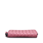 Bottega Veneta Intrecciato Leather Zip Around Wallet (SHG-XxdXy7)