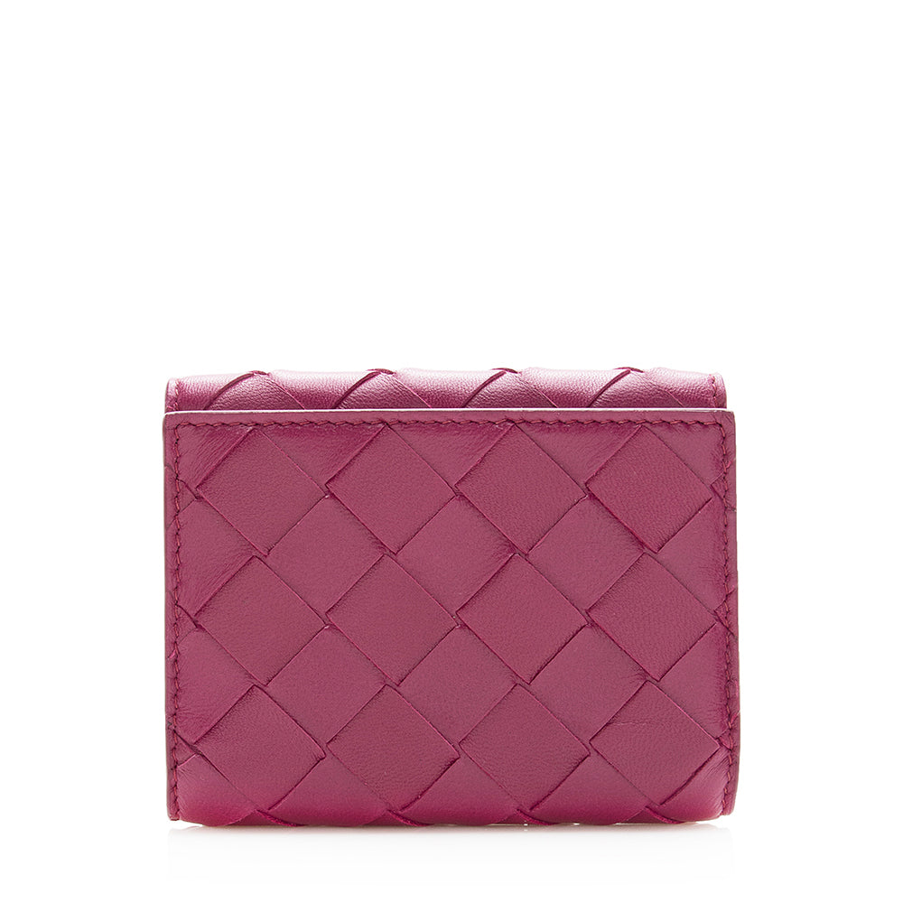 Bottega Veneta Intrecciato Nappa Bi-Fold Card Case (SHF-20247)