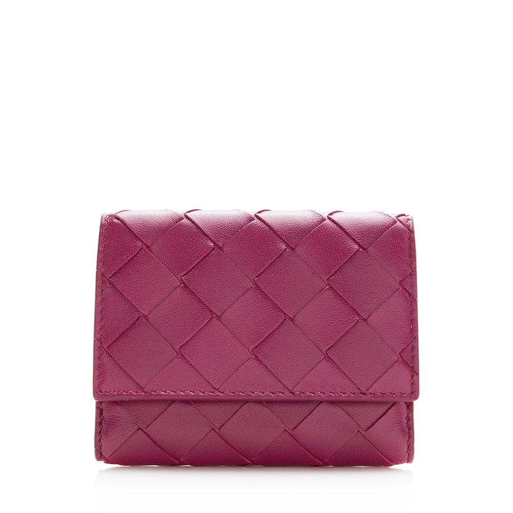 Bottega Veneta Intrecciato Nappa Bi-Fold Card Case (SHF-20247)