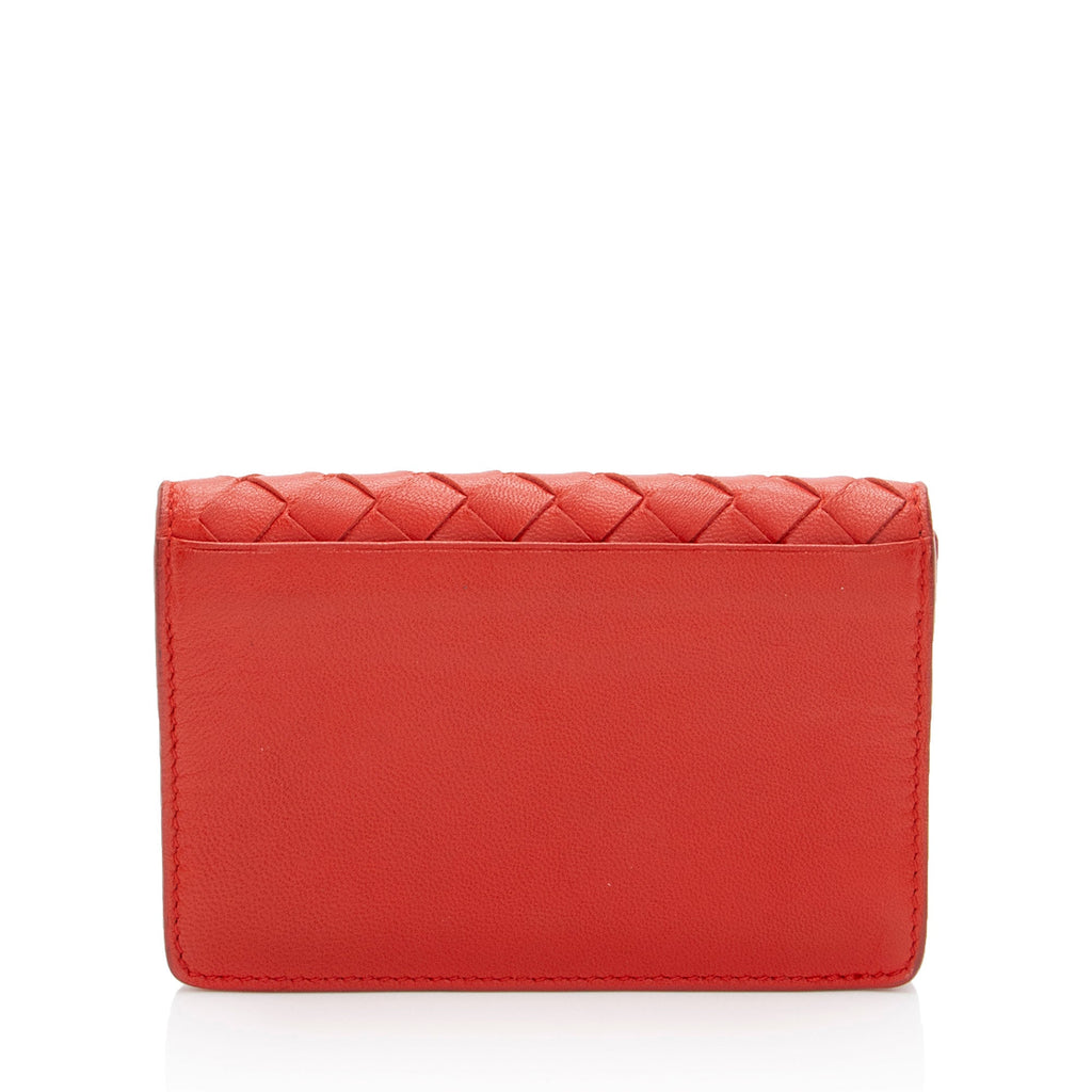 Bottega Veneta Intrecciato Nappa Bifold Card Case